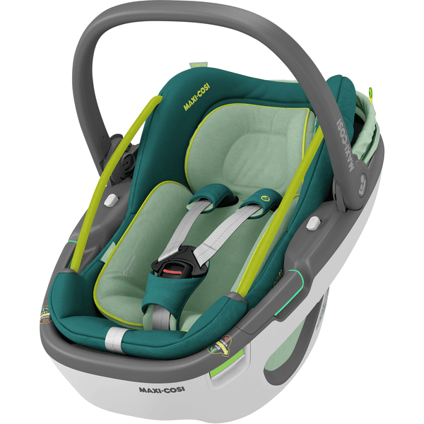 MAXI COSI Set Babyschale Coral 360 Neo Green plus Basisstation FamilyFix 360 Günstiger Verkauf