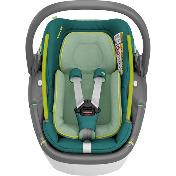 MAXI COSI Set Babyschale Coral 360 Neo Green plus Basisstation FamilyFix 360 Günstiger Verkauf