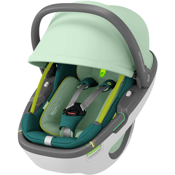MAXI COSI Set Babyschale Coral 360 Neo Green plus Basisstation FamilyFix 360 Günstiger Verkauf