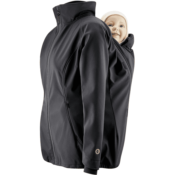 mamalila Softshell-Tragejacke Allrounder schwarz Sonderangebot