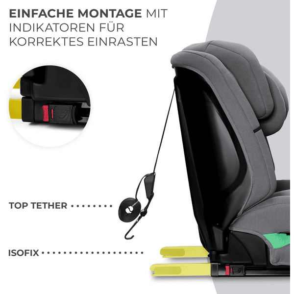 Kinderkraft Autokindersitz Safety Fix 2 i-Size 76 bis 150 cm 8 kg grau VIP-Rabatte