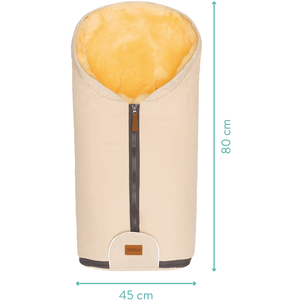 fillikid Winterfußsack für Kindersitze Pamir Gr. 0 Echtfell Ivory Bis zu 50% Rabatt