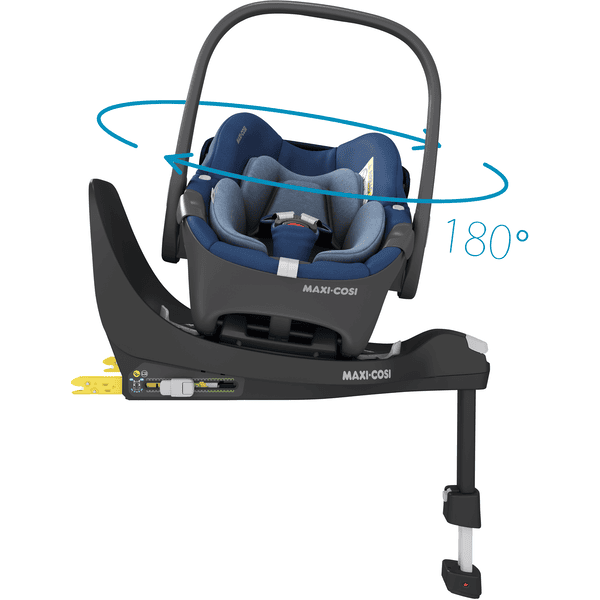 MAXI COSI Set Babyschale Pebble 360 Essential Blue plus Basisstation FamilyFix 360 Im Verkauf