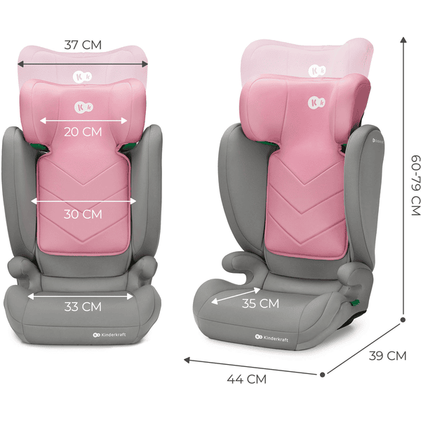 Kinderkraft Kinderautositz 2in1 I-SPARK i-Size pink Super Rabatt