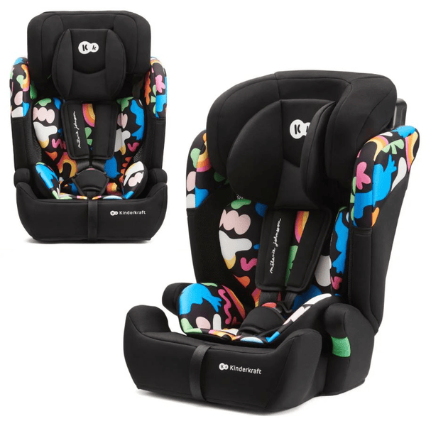 Kinderkraft Autokindersitz COMFORT UP i-Size 76-150cm Happy Shapes Weihnachtsangebot