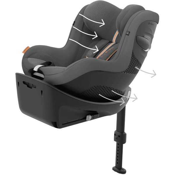 cybex GOLD Sirona G i-Size Plus Lava Grey mit Basisstation Base G Bestseller
