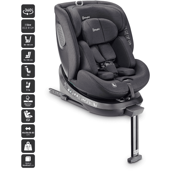 babyGO Kindersitz Move 360 Black 50% Rabatt mit kostenlosem Versand