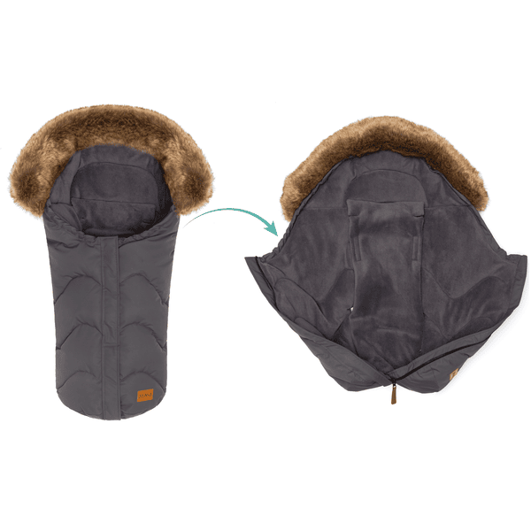 fillikid Winterfußsack Lhotse für Babyschale Grau Muttertagsangebot