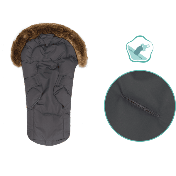fillikid Winterfußsack Lhotse für Babyschale Grau Muttertagsangebot