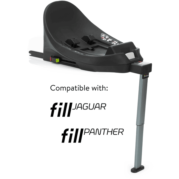fillikid Basisstation Fill Isofix i-Size schwarz Gr. 0 für KW-Set Jaguar und Panther Räumungsverkauf