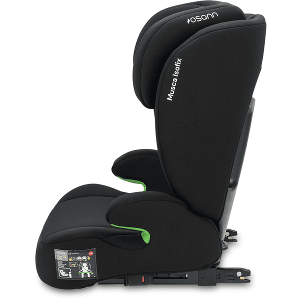 osann Autokindersitz Musca Isofix 100 bis 150 cm YC15F Black Outlet
