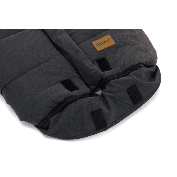 fillikid Winterfußsack für Kindersitze Eiger Soft Gr.0 Melange Schwarz Letzte 3 Tage