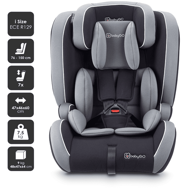 babyGO Kindersitz FreeFix Grey Letzter Tag