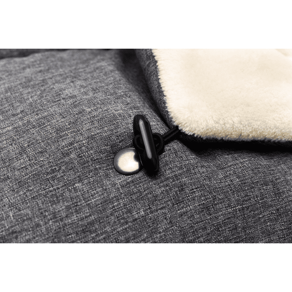 fillikid Winterfußsack Sella Gr.0 Melange Hellgrau Sonderangebot der Fabrik