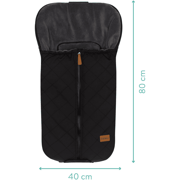 fillikid Winterfußsack Nevado für Babyschale Schwarz Versandkostenfrei
