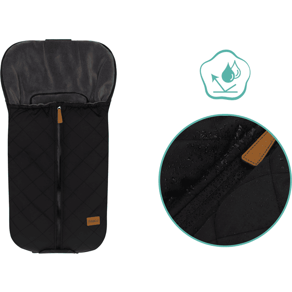 fillikid Winterfußsack Nevado für Babyschale Schwarz Versandkostenfrei