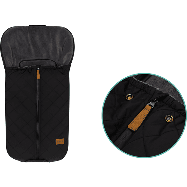 fillikid Winterfußsack Nevado für Babyschale Schwarz Versandkostenfrei
