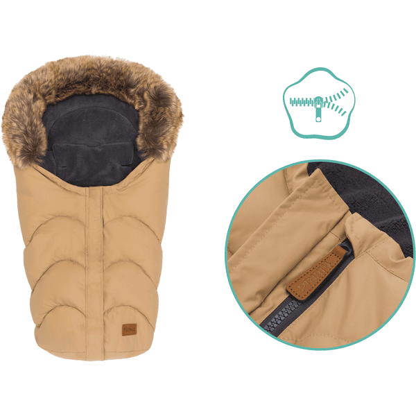 fillikid Winterfußsack Lhotse für Babyschalen Cappuccino Vatertagsangebot
