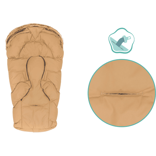 fillikid Winterfußsack Lhotse für Babyschalen Cappuccino Vatertagsangebot
