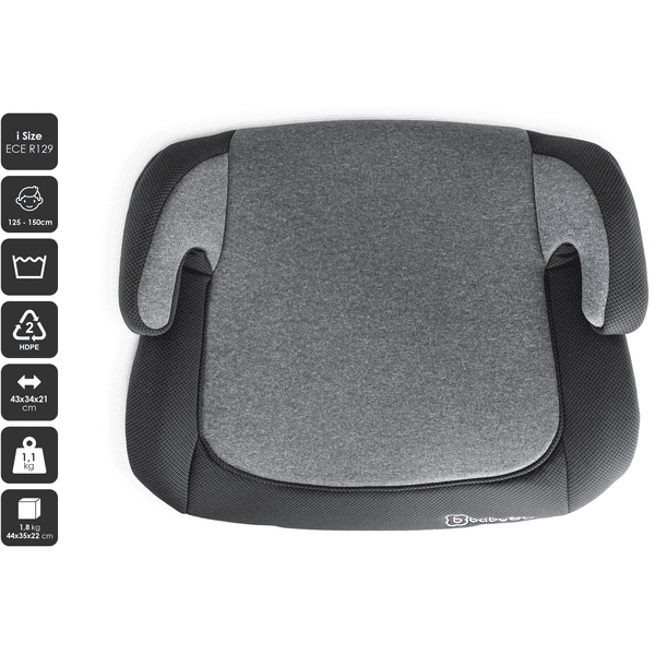 babyGO Sitzerhöhung Booster isize grey melange VIP-Rabatte