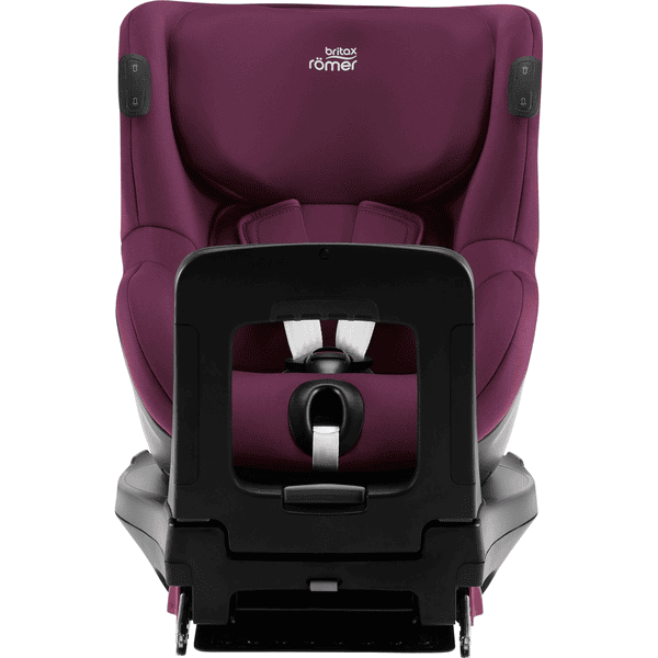 Britax Römer Kindersitz Dualfix iSENSE Burgundy Red inklusive Flex Base iSENSE Kauf eins, bekomm eins gratis