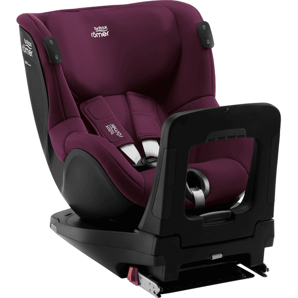 Britax Römer Kindersitz Dualfix iSENSE Burgundy Red inklusive Flex Base iSENSE Kauf eins, bekomm eins gratis