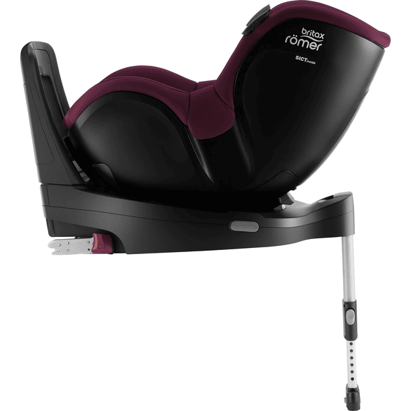 Britax Römer Kindersitz Dualfix iSENSE Burgundy Red inklusive Flex Base iSENSE Kauf eins, bekomm eins gratis