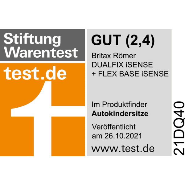 Britax Römer Kindersitz Dualfix iSENSE Indigo Blue inklusive Flex Base iSENSE Riesige Ersparnisse