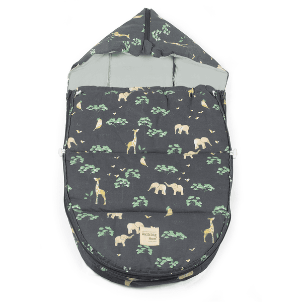 Walking Mum Winterfußsack Gruppe 0 Baobab grau Limitierter Zeitrabatt