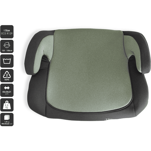 babyGO Sitzerhöhung Booster isize green melange Rabatt