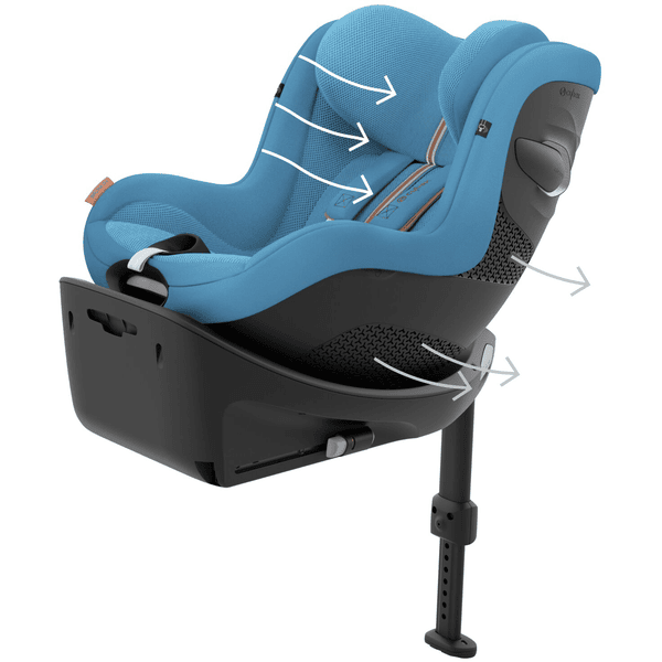 cybex GOLD Sirona G i-Size Plus Beach Blue mit Basisstation Base G Osterangebot