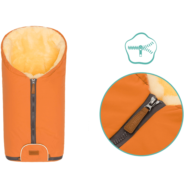 fillikid Winterfußsack Pamir Gr. 0 Echtfell Amber Große Rabatte