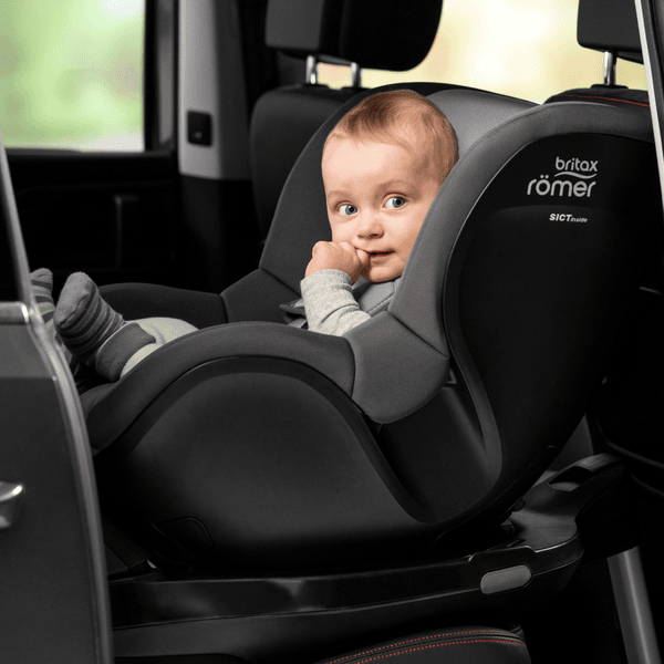 Britax Römer Kindersitz Dualfix 3 i-Size Fossil Grey inklusive Flex Base iSENSE zollfrei