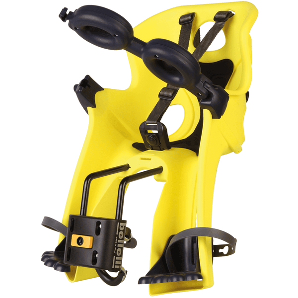 BELLELLI Kindersitz Fahrrad Freccia B-Fix frame mount HI VIZ Sonderangebote