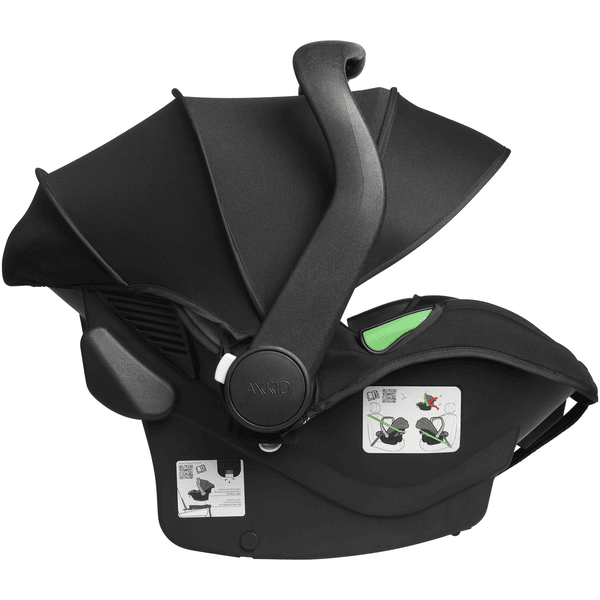 AXKID Babyschale Envirobaby Tar Black Riesige Rabatte