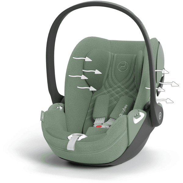 cybex PLATINUM Babyschale Cloud T I-Size Plus Leaf Green Letzter Tag