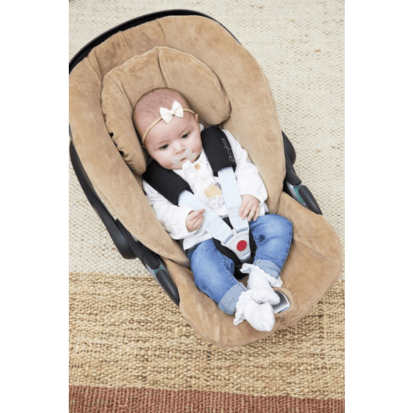 Meyco Schonbezug Velvet Taupe für Kindersitz Gr 1+ mit Kopfstütze Hotsell
