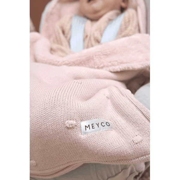 MEYCO fußsack für Kindersitze Mini Knots Soft Pink 40x82 cm Online Shopping