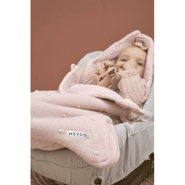 MEYCO fußsack für Kindersitze Mini Knots Soft Pink 40x82 cm Online Shopping