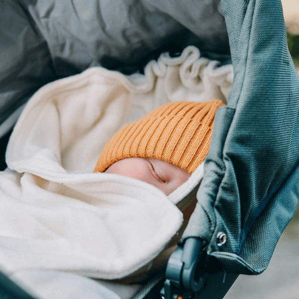 Hoppediz Fleece Babydecke stone Saisonschlussverkauf