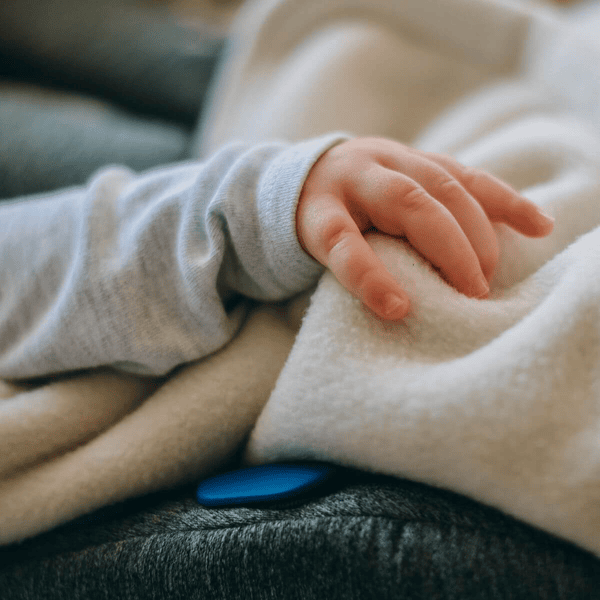 Hoppediz Fleece Babydecke stone Saisonschlussverkauf