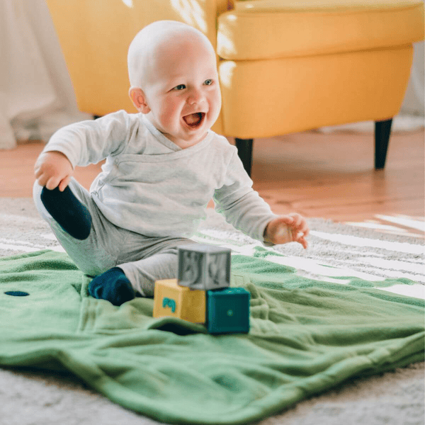 Hoppediz Fleece Babydecke stone Saisonschlussverkauf