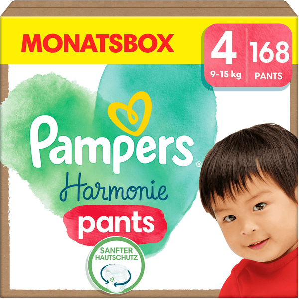Pampers Harmonie Pants Gr. 4, 9-15 kg, Monatsbox (1x168 Windeln)