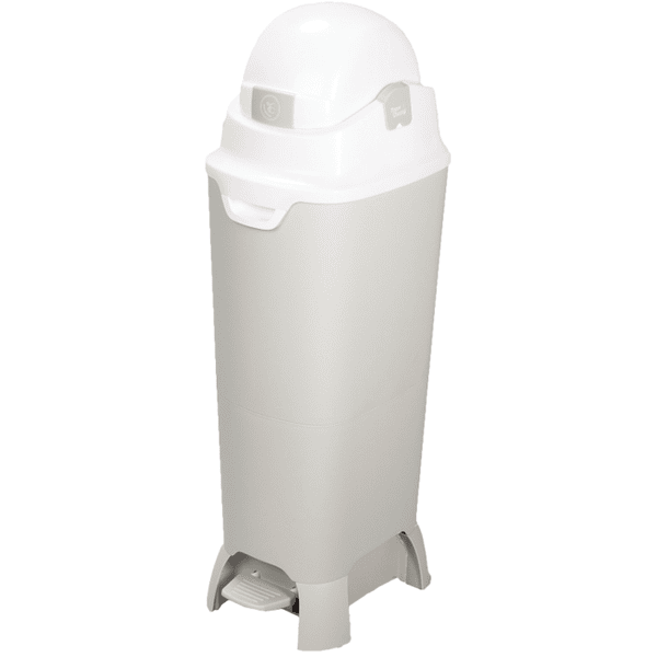 Diaper Champ Windeleimer ONE Maxi Handsfree, silber/weiß Outlet