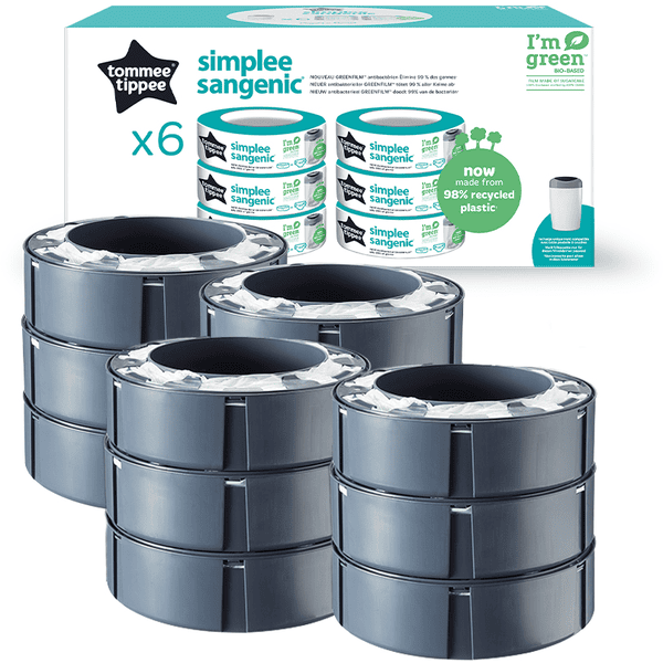 Tommee Tippee Nachfüllkassetten für Simplee Sangenic Windeleimer 12 er Set Hotsell