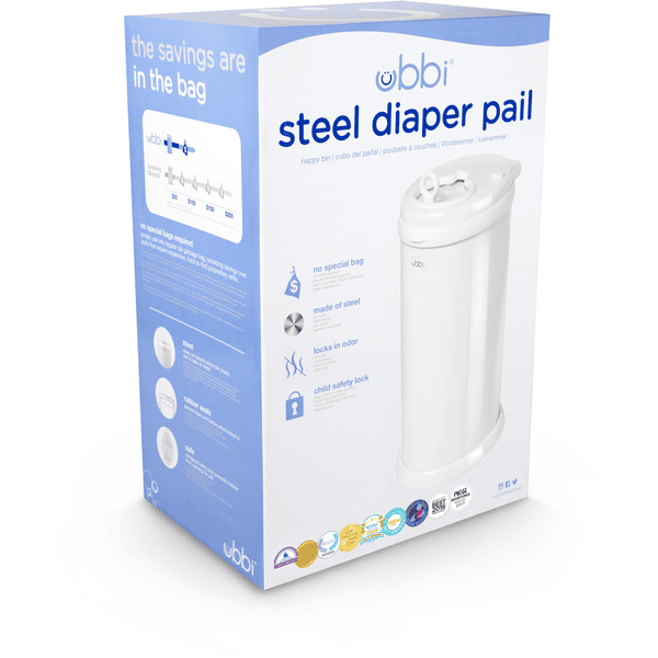 ubbi® Windeleimer, weiß Schlussverkauf