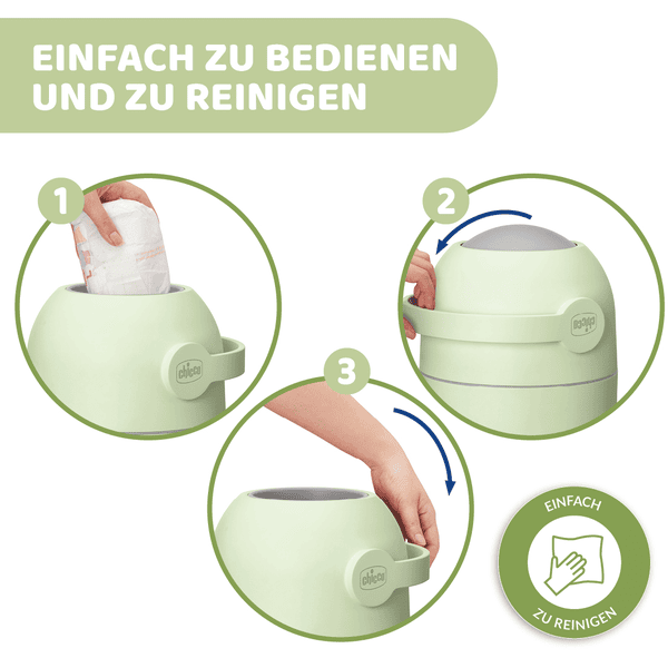 chicco Windeleimer Odour Off in grün Online Shopping