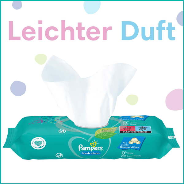 Pampers Feuchttücher Fresh Clean ECom 1200 Tücher (15 x 80 Stk) Osterangebot