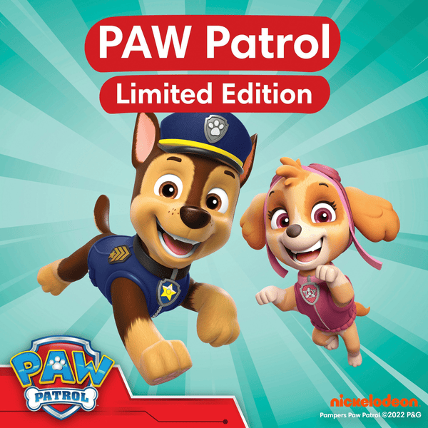 Pampers Baby-Dry Pants Paw Patrol, Gr. 4 Maxi, 9-15kg, Monatsbox (1 x 180 Windeln) Letzter Tag