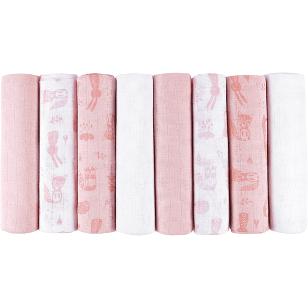 kindsgard Mullwindeln bovbov 8er-Pack rosa Auslauf